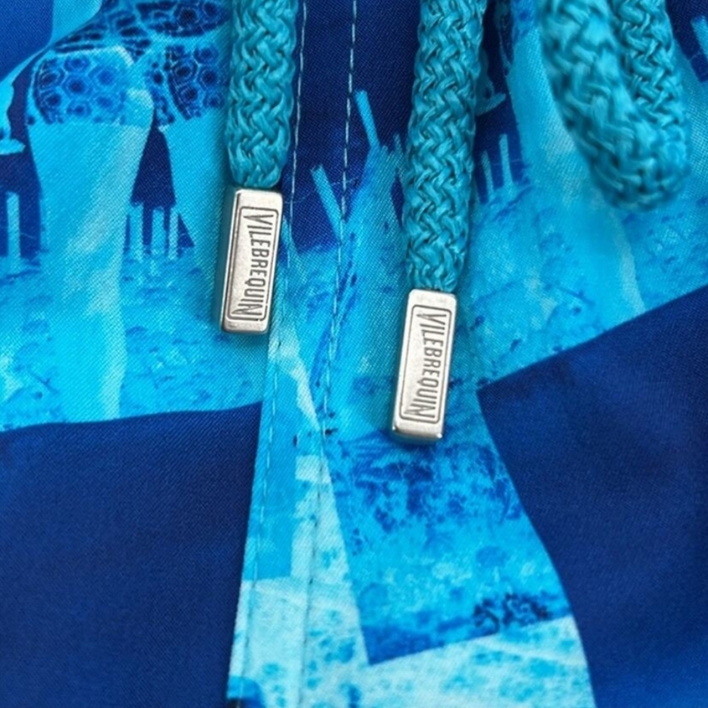 Vilebrequin Moorise Azul Swimming Trunks Swimming Shorts - Picture 7 of 7